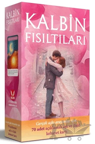 Kalbin Fısıltıları - Gerçek Aşkı Arayanlar için 70 Adet Açıklamalı Aşk ve İlişki Kehanet Kartı – Kollektif – İkilem Yayınevi kitap kapağı