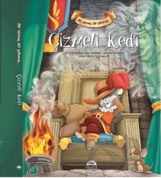 Bir Varmış Bir Yokmuş - Çizmeli Kedi – Stefania Leonardi Hartley – Martı Çocuk Yayınları kitap kapağı