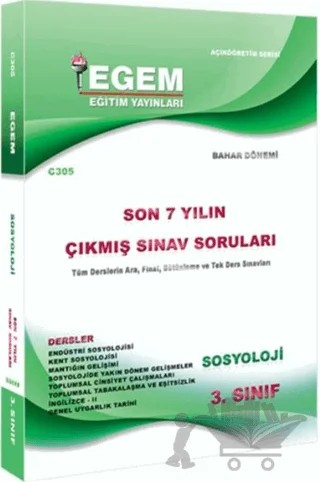 3. Sınıf Sosyoloji Çıkmış Sınav Soruları – Kolektif – Egem Eğitim Yayınları kitap kapağı