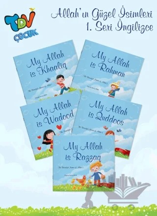 The Beautiful Names of Allah 1 5 Book Set – Zeynep Sevinç Eren – Türkiye Diyanet Vakfı Yayınları kitap kapağı