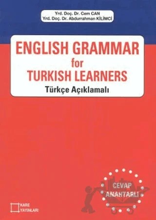 English Grammar for Turkish Learners – Abdurrahman Kilimci, Cem Can – Kare Yayınları kitap kapağı