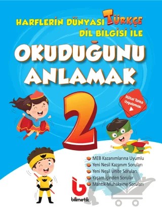 2. Sınıf Harflerin Dünyası Türkçe Dil Bilgisi ile Okuduğunu Anlamak – Kolektif – Bilimetik Yayınları kitap kapağı