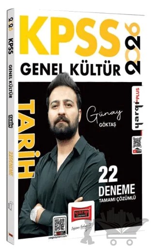 2026 KPSS Genel Kültür Tamamı Çözümlü Tarih 22 Deneme – Günay Göktaş – Yargı Yayınevi kitap kapağı