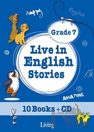 Live in English Stories Grade 7 - 10 – Seval Deniz – Living English Dictionary kitap kapağı