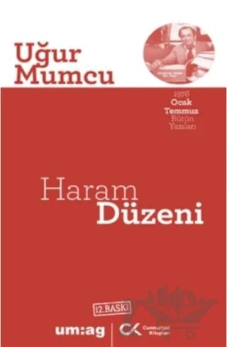 Haram Düzeni – Uğur Mumcu – Cumhuriyet Kitapları / um:ag Yayınları kitap kapağı