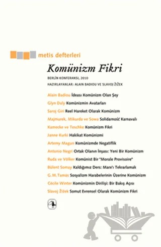 Komünizm Fikri – Alain Badiou – Metis Yayınları kitap kapağı
