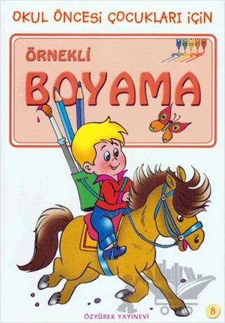 Örnekli Boyama 8 – Kolektif – Özyürek Yayınları kitap kapağı