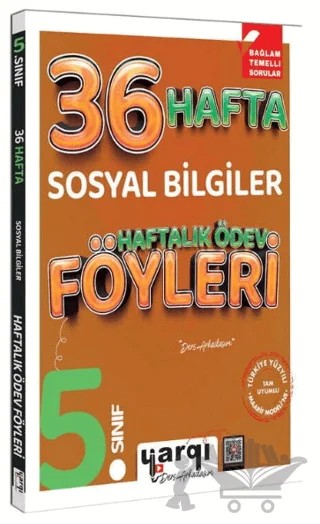 Ders Arkadaşım 5. Sınıf Sosyal Bilgiler 36 Haftalık Ödev Föyleri – Kolektif – Yargı Yayınevi kitap kapağı