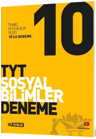 TYT 10 Lu Sosyal Bilimler Deneme – Kolektif – Hız Yayınları kitap kapağı