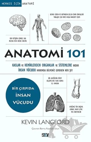 Anatomi 101 – Kevin Langford – Say Yayınları kitap kapağı