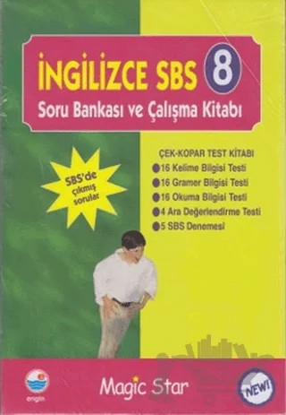 İngilizce SBS 8 - Soru Bankası ve Çalışma Kitabı – Kolektif – Engin Yayınevi kitap kapağı