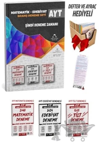 2025 AYT Matematik, Edebiyat ve Trigonometri-Limit-Türev-İntegral Deneme Sınavı Seti + Defter Hediyeli – Kollektif – Ders Ortamı Yayınları kitap kapağı