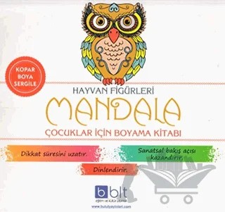 Hayvan Figürleri - Mandala Çocuklar İçin Boyama Kitabı – Kolektif – Bulut Eğitim ve Kültür Yayınları kitap kapağı