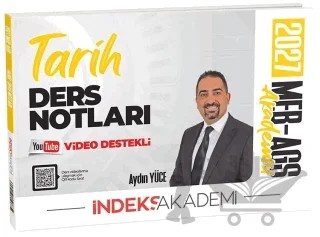 2027 MEB-AGS Akademisi Tarih Video Ders Notları – Aydın Yüce – İndeks Akademi Yayıncılık kitap kapağı
