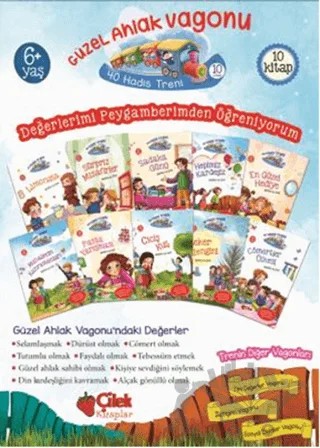 Güzel Ahlak Vagonu - 40 Hadis Treni 1 (10 Kitap Set) – Nezihe Ak İnci – Çilek Kitaplar kitap kapağı