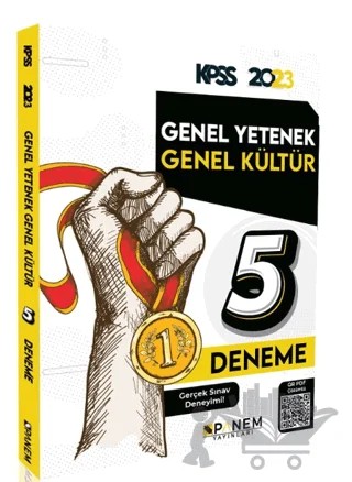 2023 KPSS Genel Yetenek Genel Kültür Tamamı Çözümlü 5 Deneme – Kolektif – Panem Yayınları kitap kapağı