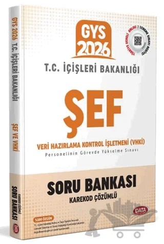2026 GYS T.C. İçişleri Bakanlığı Şef Soru Bankası – Kolektif – Data Yayınları kitap kapağı