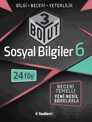 6. Sınıf Sosyal Bilgiler 3 Boyut – Kolektif – Tudem Yayınları - Bayilik kitap kapağı