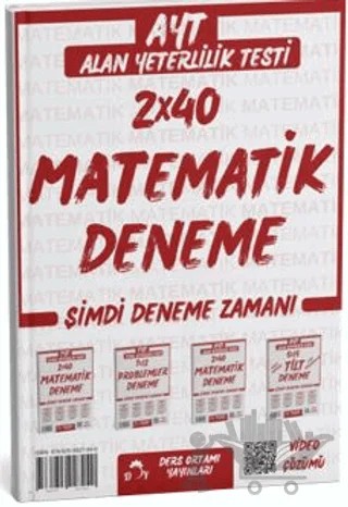 2025 AYT Matematik Deneme Tamamı Video Çözümlü – Kollektif – Ders Ortamı Yayınları kitap kapağı