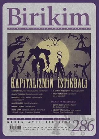 Birikim Aylık Sosyalist Kültür Dergisi Sayı: 286 – Birikim Yayınları kitap kapağı