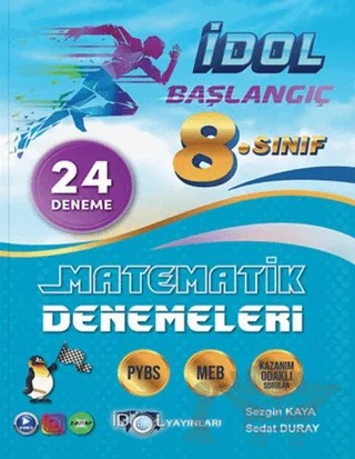 8. Sınıf Başlangıç Matematik 24 Deneme – Sezgin Kaya, Sedat Duray – İdol Yayınları kitap kapağı