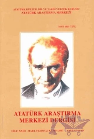 Atatürk Araştırma Merkezi Dergisi: Cilt 23 Mart-Temmuz-Kasım Sayı: 67-68-69 – Atatürk Araştırma Merkezi kitap kapağı