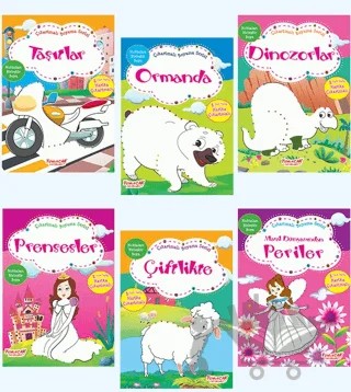 Çıkartmalı Boyama Serisi (6 Kitap Takım) – Kolektif – Yumurcak Yayınları kitap kapağı