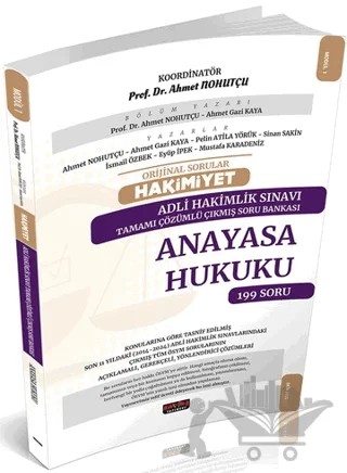 HAKİMİYET Adli Hakimlik Anayasa Hukuku Çıkmış Soru Bankası – Ahmet Nohutçu, Ahmet Gazi Kaya – Savaş Yayınevi kitap kapağı