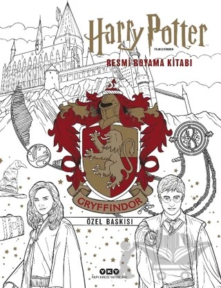 Harry Potter Filmlerinden Resmi Boyama Kitabı - Gryffindor Özel Baskısı – Kolektif – Yapı Kredi Yayınları kitap kapağı