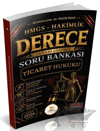 HUKAL HMGS-Hakimlik Derece Ticaret Hukuku Soru Bankası – Özgür Özsoy – Savaş Yayınevi kitap kapağı