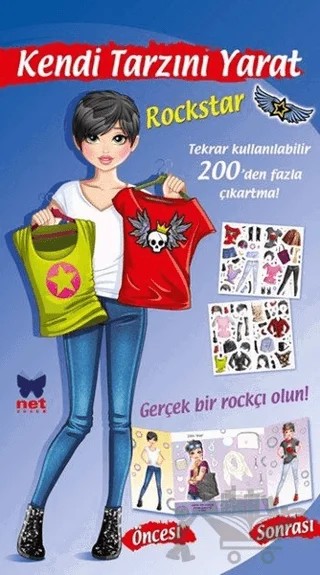 Kendi Tarzını Yarat Rock Star – Kolektif – Net Çocuk Yayınları kitap kapağı