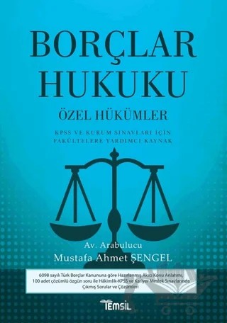 Borçlar Hukuku - Özel Hükümler – Mustafa Ahmet Şengel – Temsil Kitap kitap kapağı