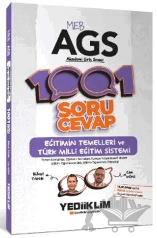 MEB AGS Eğitimin Temelleri ve Türk Milli Eğitim Sistemi 1001 Soru Cevap – Can Köni, Bülent Tanık – Yediiklim Yayınları kitap kapağı