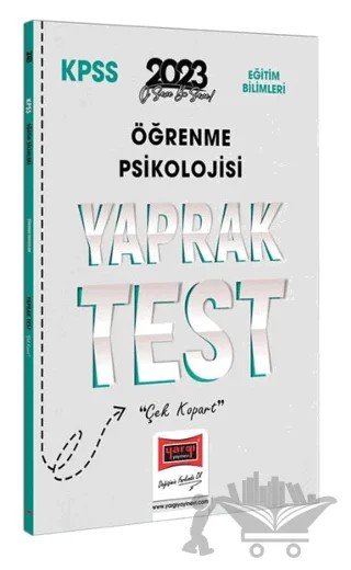 2023 KPSS Eğitim Bilimleri Öğrenme Psikolojisi Yaprak Test – Kolektif – Yargı Yayınevi kitap kapağı