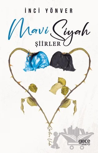 Mavi Siyah Şiirler – İnci Yönver – Gece Kitaplığı kitap kapağı