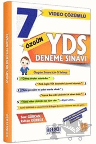 YDS Video Çözümlü 7 Özgün Deneme Sınavı – Rıdvan Gürbüz, Suat Gürcan – İrem Yayıncılık kitap kapağı