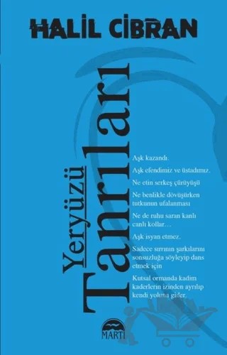 Yeryüzü Tanrıları – Halil Cibran – Martı Yayınları kitap kapağı