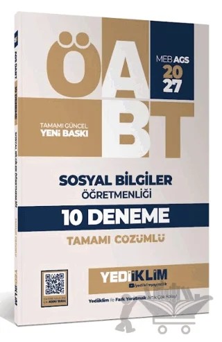 2027 MEB AGS ÖABT Sosyal Bilgiler Öğretmenliği Tamamı Çözümlü 10 Deneme – Kolektif – Yediiklim Yayınları kitap kapağı
