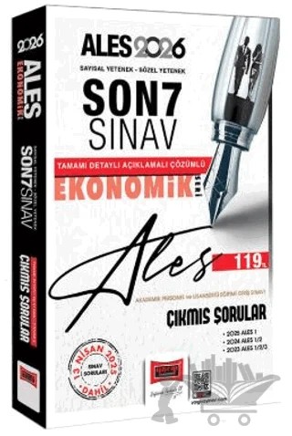 2026 ALES Ekonomik Seri Son 7 Sınav Çıkmış Sorular (13 Nisan 2025 Sınavı Dahil) – Kollektif – Yargı Yayınevi kitap kapağı