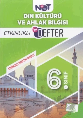 6. Sınıf Din Kültürü ve Ahlak Bilgisi Etkinlikli Bi Defter – Kolektif – Bi Not Yayınları kitap kapağı