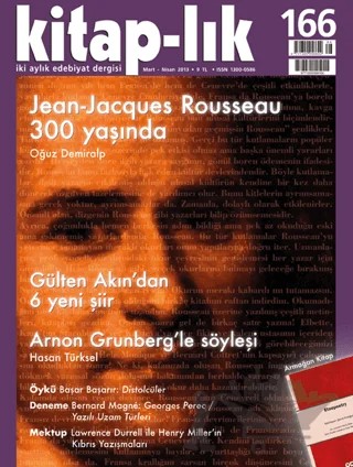 Kitap-lık Sayı: 166 Aylık Edebiyat Dergisi – Yapı Kredi Yayınları kitap kapağı