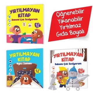 Yırtılmayan Kitap Seti (Çiğnenebilir, Yıkanabilir, Yırtılmaz, Gıda Boyalı) - Hikaye Kitabı Serisi 3 Kitap – Kolektif – Mucit Karınca kitap kapağı
