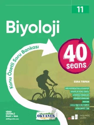 11. Sınıf 40 Seans Biyoloji – Esra Tırpan – Okyanus Yayınları kitap kapağı