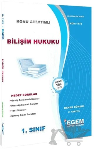 1. Sınıf 2. Yarıyıl Konu Anlatımlı Bilişim Hukuku - Kod 1172 – Kolektif – Egem Eğitim Yayınları kitap kapağı