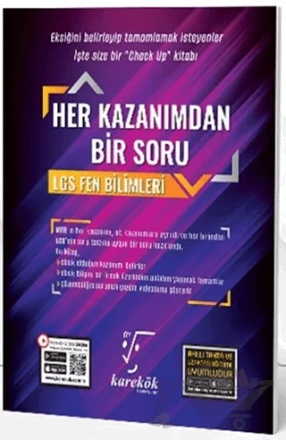 8. Sınıf LGS Fen Bilimleri Her Kazanımdan Bir Soru – Kolektif – Karekök Yayıncılık kitap kapağı