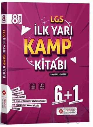 8. Sınıf LGS Sayısal Sözel İlk Yarı Kamp Kitabı – Kolektif – Sonuç Yayınları kitap kapağı