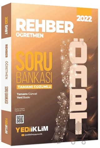 2022 ÖABT Rehber Öğretmen Tamamı Çözümlü Soru Bankası – Kolektif – Yediiklim Yayınları kitap kapağı