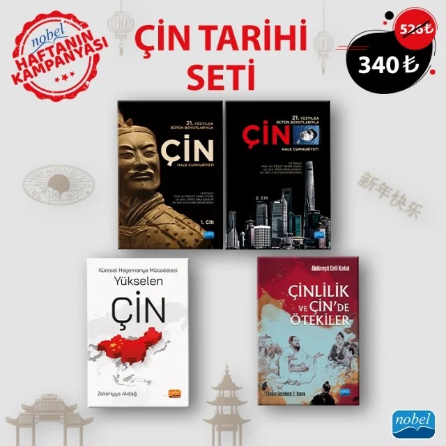 ÇİN TARİHİ SETİ – Mesut Hakkı Caşın, Sina Kısacık, Can Donduran, Abdürreşit Celil Karluk, Zekeriyya Akdağ – Haftanın Kampanyası kitap kapağı