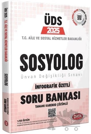 2025 GYS ÜDS Aile ve Sosyal Hizmetler Bakanlığı Sosyolog Soru Bankası Çözümlü Görevde Yükselme Ünvan Değişikliği – Kollektif – Data Yayınları kitap kapağı