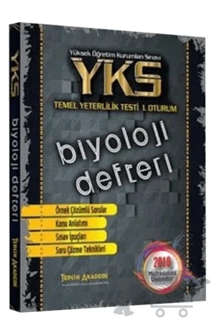 2018 YKS TYT Biyoloji Defteri 1. Oturum – Kolektif – Tercih Akademi Yayınları kitap kapağı